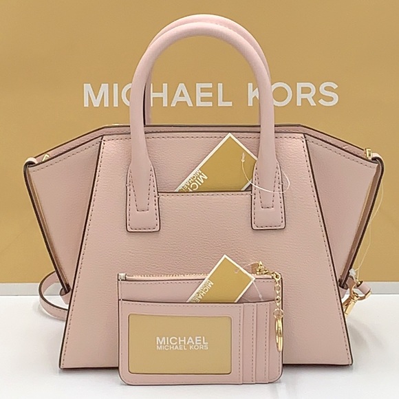 Michael Kors Avril Small Leather Top-Zip Satchel and Small Wallet Coinpouch Set - Picture 3 of 16